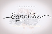 Sannisa Script + Swash (Update), a Script Font by Crenadhif Studio (Thumbnail 1 of 10)