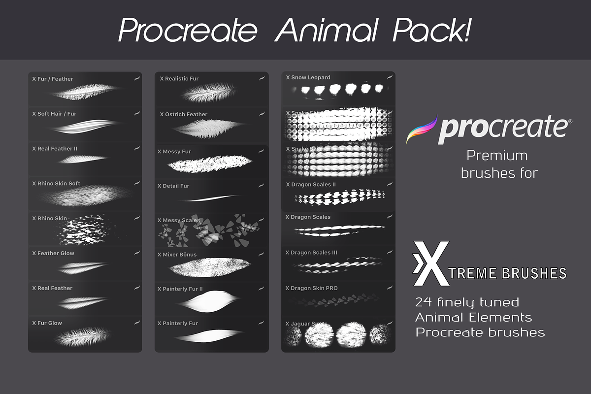 Procreate MEGA BUNDLE! (1K+ BRUSHES), a Brush Add-On by Extreme Brushes (Photo 35 of 47)