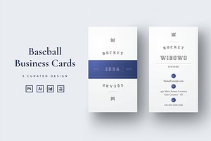 Baseball Style - Business cards, a Business Card Template by Ctrl space studio