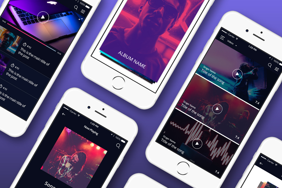 Shadow Mobile Kit, an UI Kit Template by CreativesCastle (Photo 2 of 9)