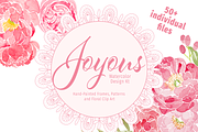 Joyous Watercolor Design Kit, an Illustration by Si Design Loft (Thumbnail 1 of 5)