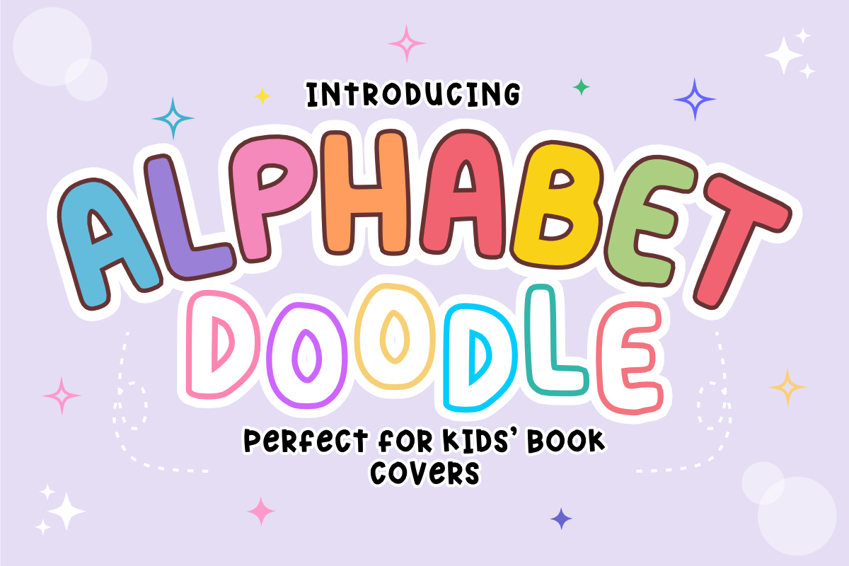 Alphabet Doodle - Kids Display Font, a Handwritten Font by KiddoGlyphs Studio (Photo 1 of 5)