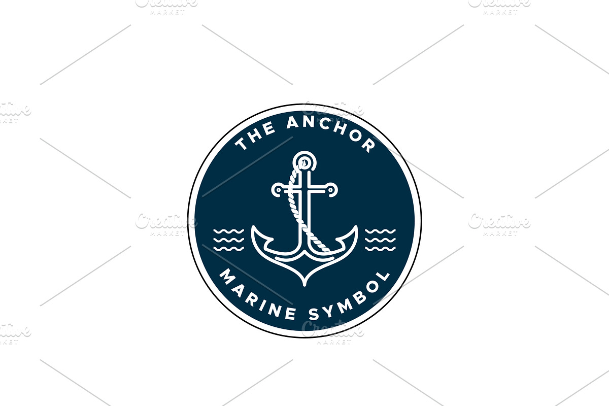 Anchor Nautical Marine Logo Design