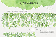 Magic Greenery Design kit watercolor, a Texture Illustration by NataliVA (Thumbnail 6 of 8)