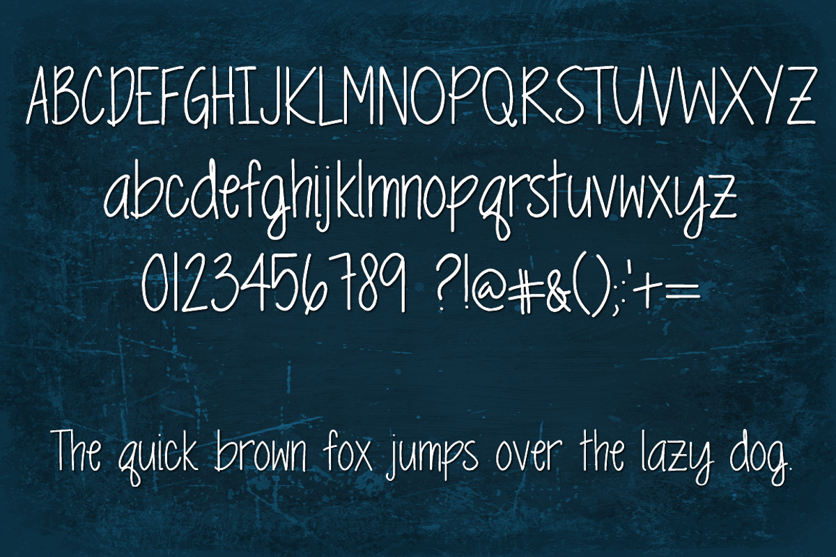 Springtime Blues Two Font preview 2
