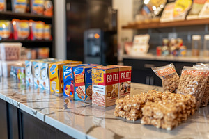 A variety of cereal bars and other s, a Photo by Iftikhar Alam