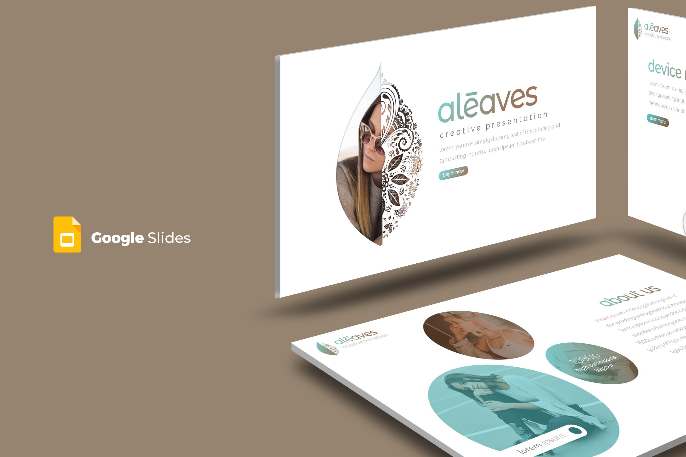 Aleaves - Google Slide Template, a Presentation Template by AQR Studio