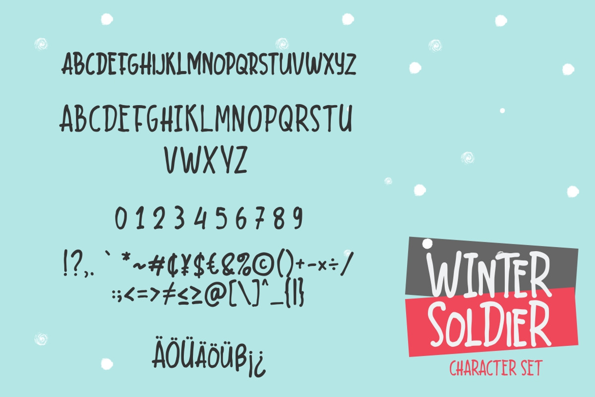 Winter Soldier Joyful Business Font preview 7