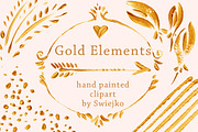 Gold Design Elements, a Texture Illustration by swiejko (Thumbnail 1 of 2)