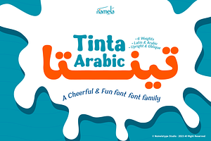 Tinta Arabic - Cheerful Arabic Font, a Script Font by Namela Studio