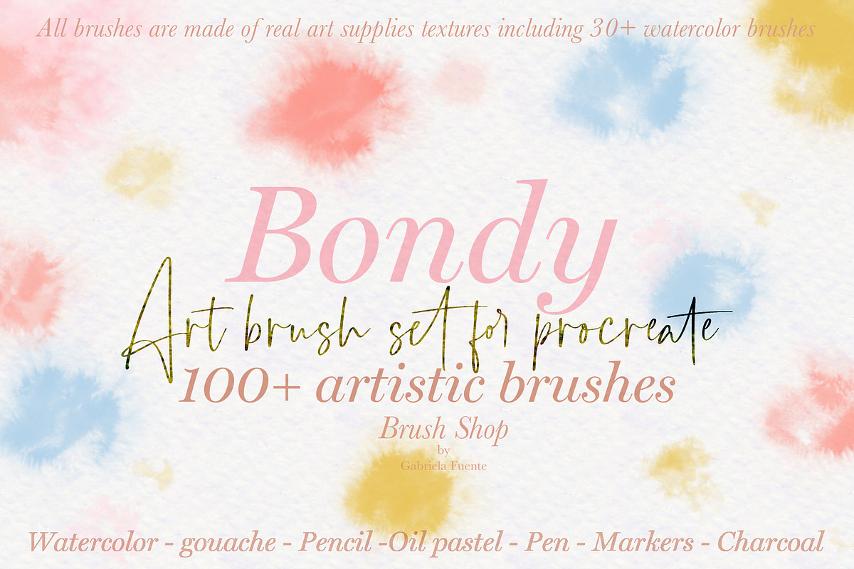 100 + Art Brushes for Procreate, a Brush Add-On by The_Brush_Shop (Photo 1 of 14)