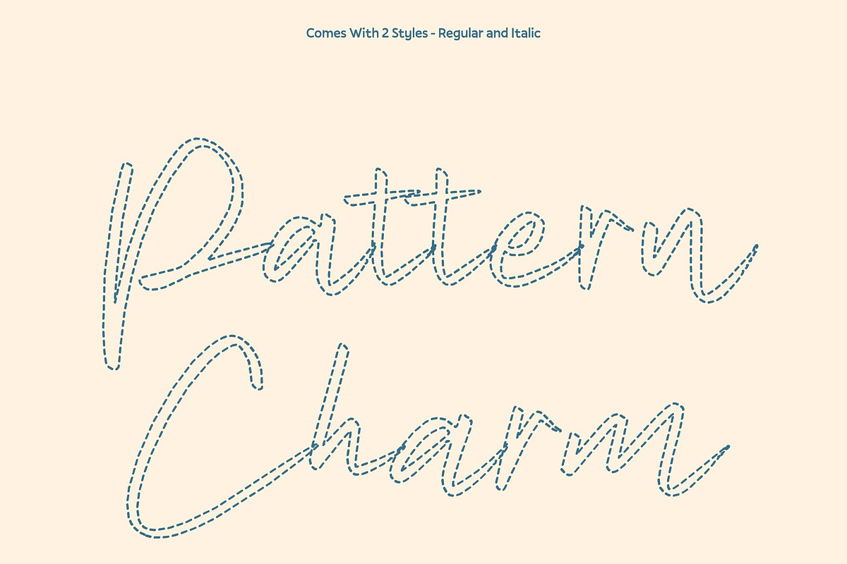 Mansier Dashed, a Script Font by Craft Supply Co. (Photo 4 of 8)