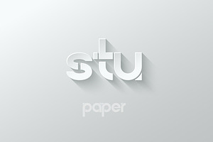 Letter S T U logo alphabet icon., a Decorative Illustration by PushLogo
