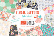 Vector Floral Pattern Bundle, a Pattern Graphic by patternpop studio (Thumbnail 1 of 8)