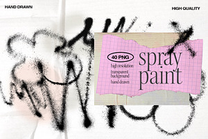 Spray Paint Graffiti PNG Elements