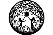 Fantasy Nature Laser Cut Set, an Object Graphic by jahid234 (Thumbnail 12 of 13)