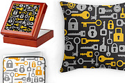 Seamless key repeating patterns, a Pattern Graphic by AlexZeL (Thumbnail 4 of 6)
