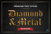 Diamond & Metal #1 - 15 Text Styles, a Layer Style Add-On by Jonas Stensgaard (Thumbnail 3 of 18)