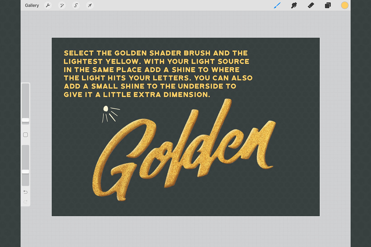GOLDEN Procreate Brush System, a Brush Add-On by Jeremiah Richthofen (Photo 7 of 9)