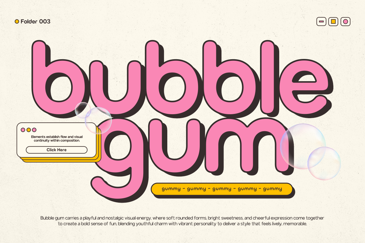 GC Bumble – Rounded Sans Display, a Sans Serif Font by Glyphonic (Photo 11 of 15)