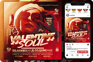 Valentine Soul Flyer, a Flyer Template by regalDRAW