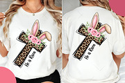 He is Risen Leopard Print Cross PNG, an Illustration by OK Design (Thumbnail 4 of 6)