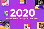 2020 Multipurpose Instagram Post, a Social Media Template by Typoerba (Thumbnail 1 of 7)