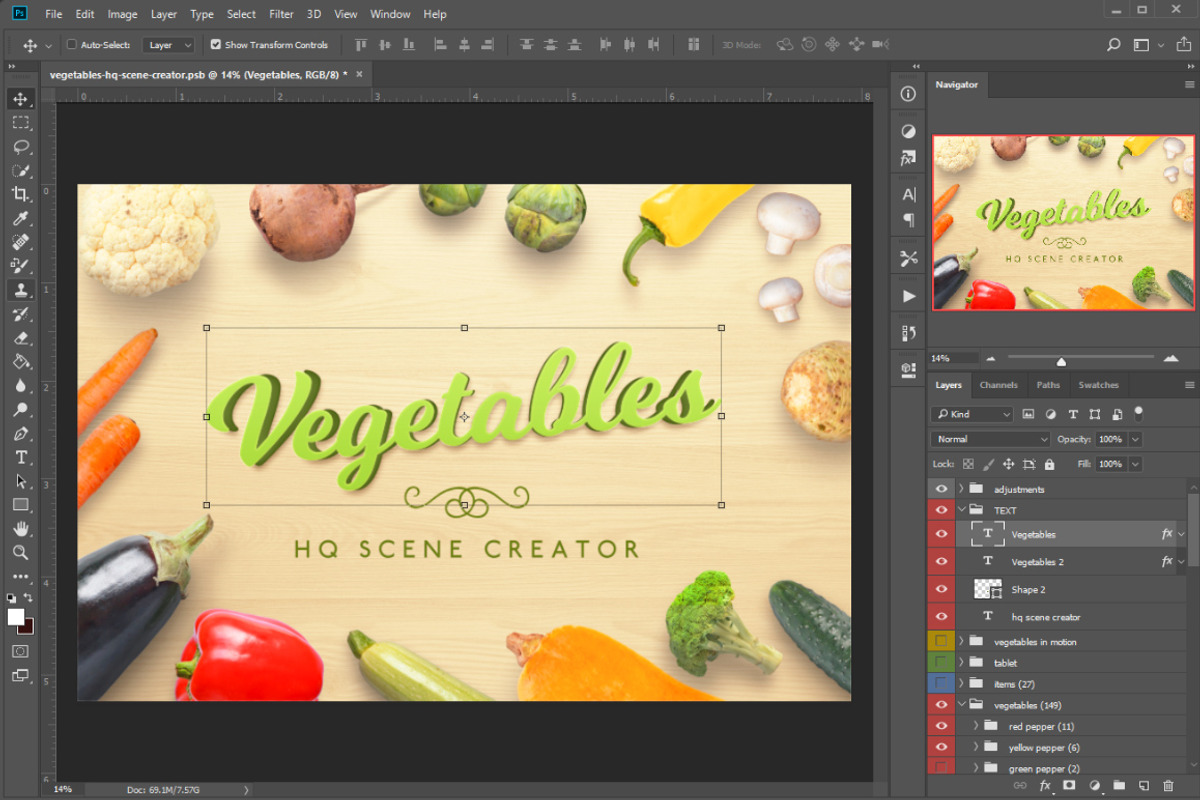 Vegetables HQ Scene Creator, a Graphic by RSplaneta (Photo 2 of 11)