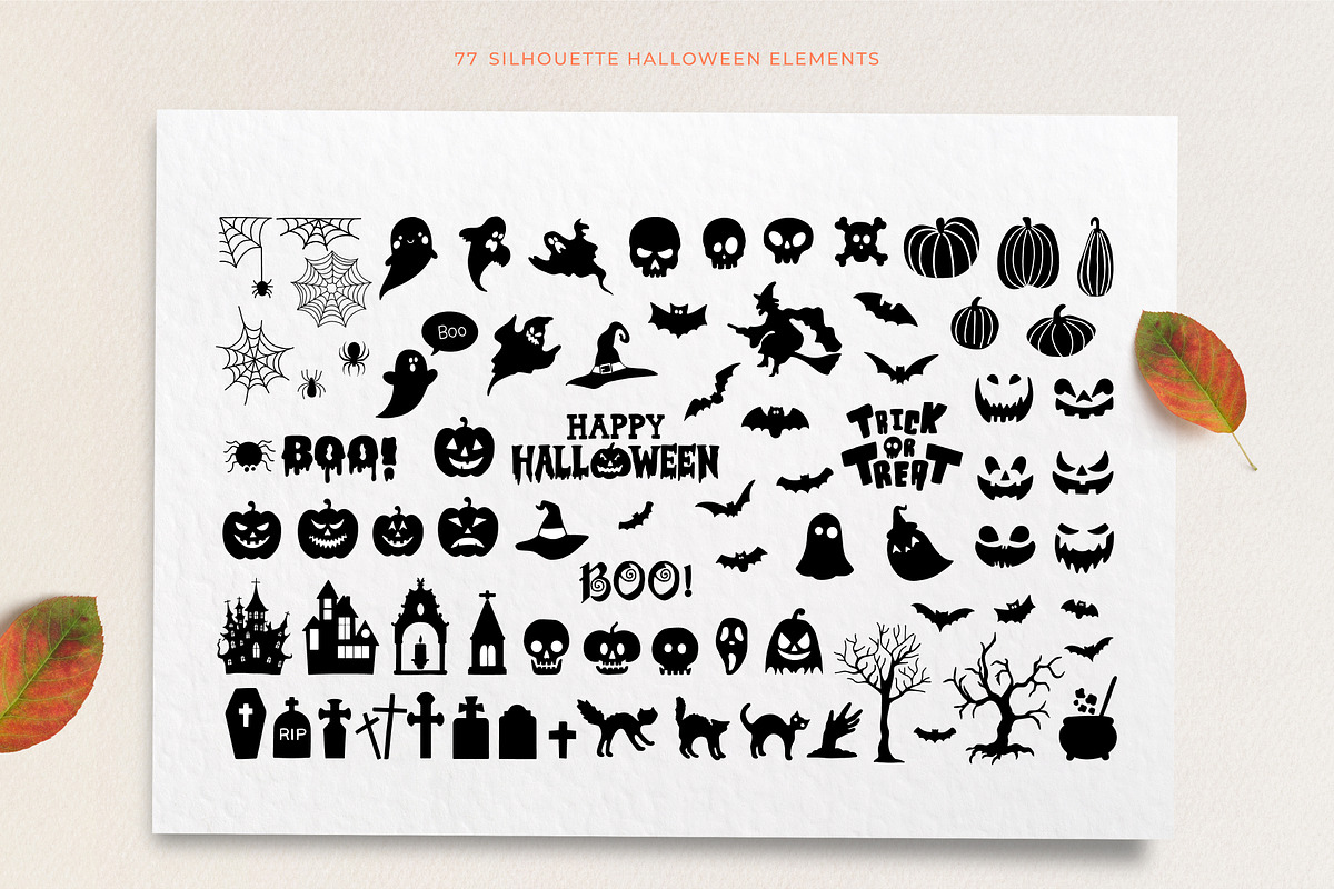 Happy halloween. Patterns & clipart., a Pattern Graphic by Getalo Viktoriia (Photo 7 of 11)