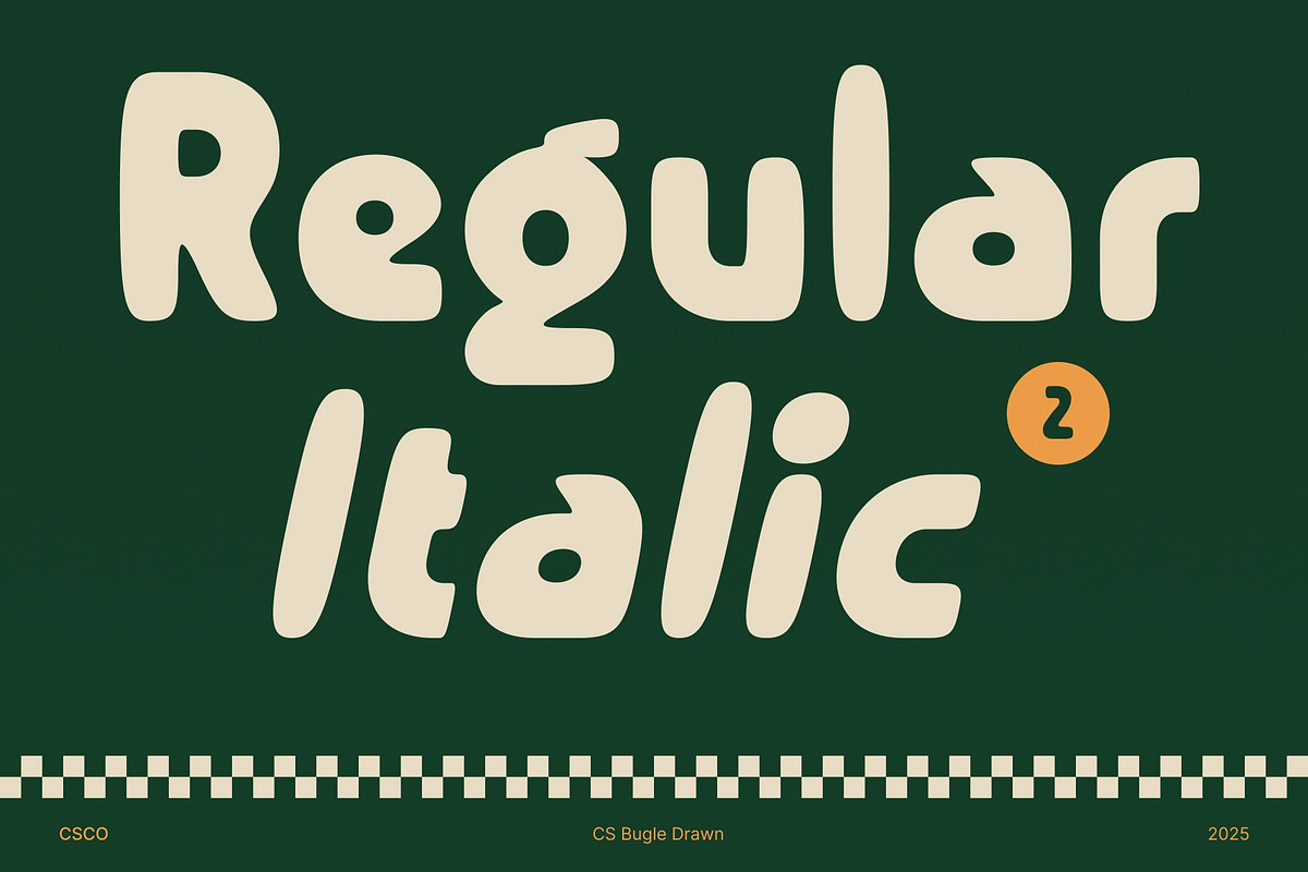 CS Bugle Drawn, a Sans Serif Font by Craft Supply Co. (Photo 3 of 8)