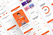 Fitness App UI Kit Design, an App Template by Zee UI (Thumbnail 3 of 4)