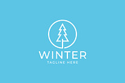 Winter Pine Tree Logo Forest, a Branding & Logo Template by Signatoro (Thumbnail 1 of 3)