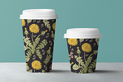 4 Seamless Flowers Dandelion Vintage, a Pattern Graphic by Vintage (Thumbnail 8 of 11)