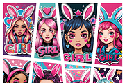Bunny Girl Power Pack, an Illustration by ETARA by Mea Hau (Thumbnail 1 of 11)