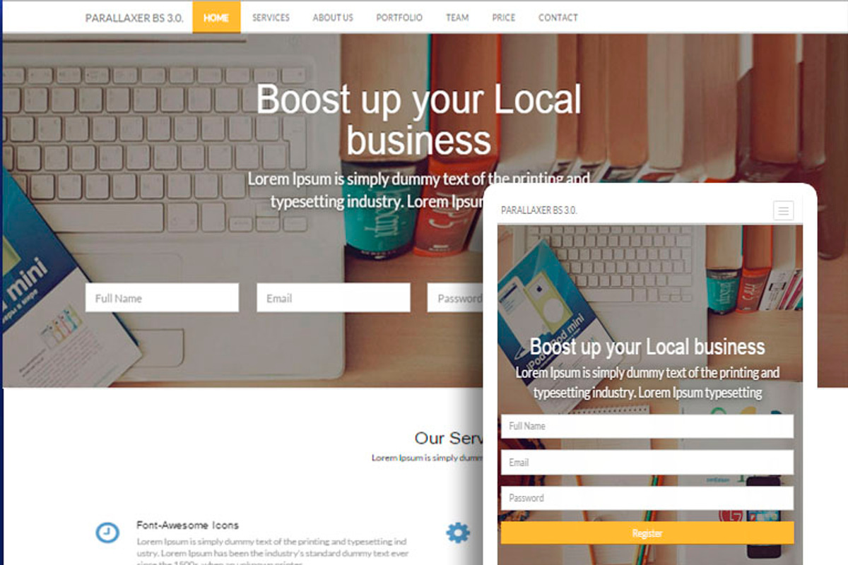 BOOST Bootstrap html template, a Bootstrap Template by Bootstraptor (Photo 2 of 3)
