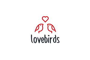 Bird Love Logo Template