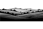 Rural Hills Silhouette, an Object Graphic by Creativeshirt (Thumbnail 10 of 20)