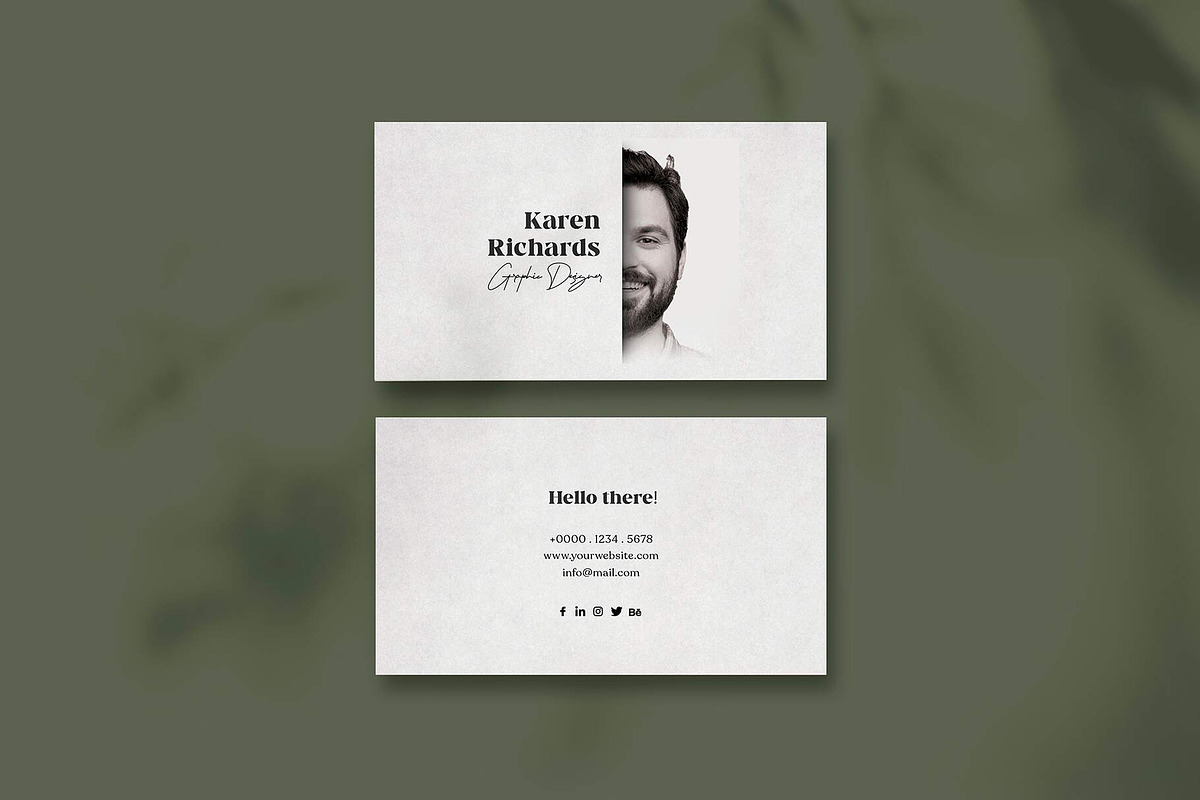 Creative Elegant Business Card, a Business Card Template by Saman Osama (Photo 1 of 7)