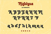 Migthyna - Retro Display Font, a Serif Font by Rishsketch (Thumbnail 13 of 14)