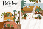 Plant Lover Scene, a Decorative Illustration by GlamArtZhanna (Thumbnail 1 of 3)