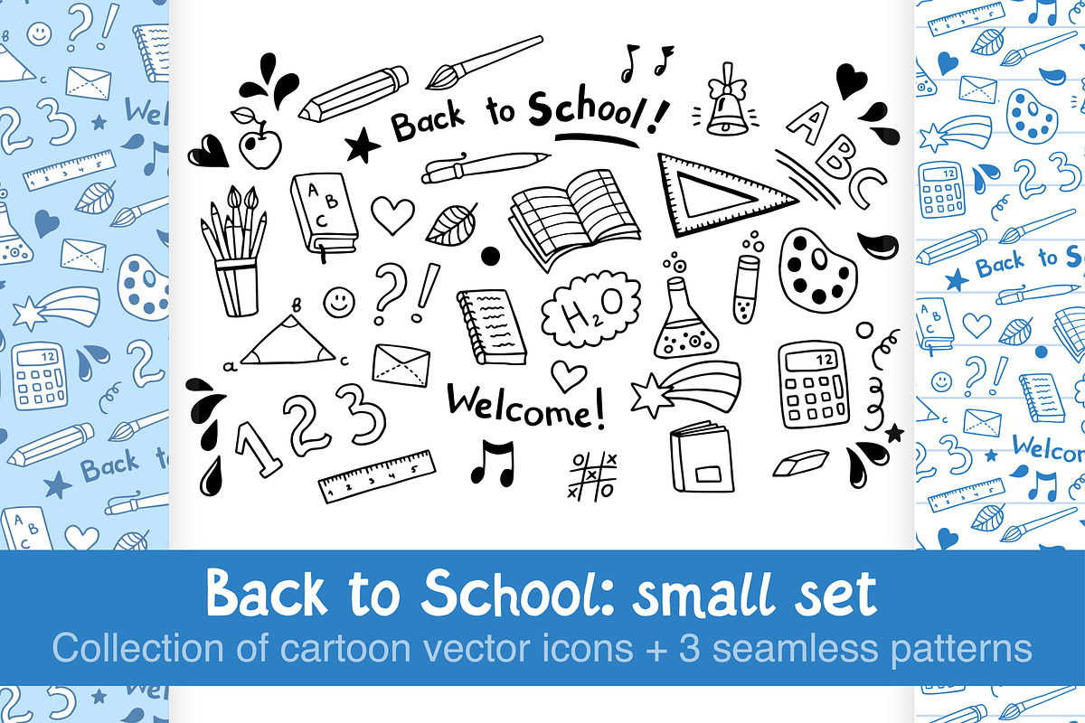 School: small vector set, a Pattern Graphic by natsa (Photo 1 of 4)