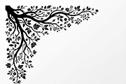 50 Tree Branch Corner Silhouette, a Decorative Illustration by Amazin_art (Thumbnail 2 of 46)