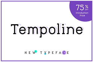 Tempoline Font (75% OFF!), a Sans Serif Font by Poli Gilad