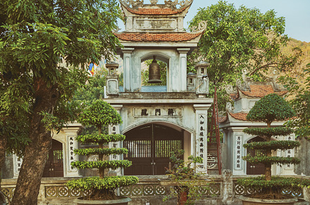 Oriental belltower in asia containing ninh binh, oriental, and temple, an Architecture Photo by sweet spot