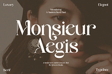 Monsieur Aegis - Modern Luxury Serif