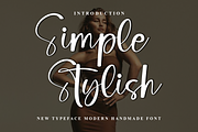 Simple Stylish, a Handwritten Font by InermediaSTUDIO (Thumbnail 1 of 8)