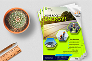 Solar Energy Flyer Template, a Flyer Template by Soulfuldesignstudio (Thumbnail 1 of 4)