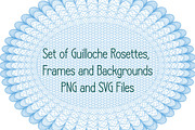 Guilloche Rosettes and Backgrounds, a Background Graphic by Kseniya-Omega (Thumbnail 1 of 10)