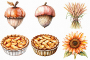 Peach Colored Autumn Clipart, an Illustration by Craft Nest (Thumbnail 5 of 6)