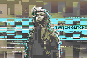 Twitch Glitch Photoshop Action